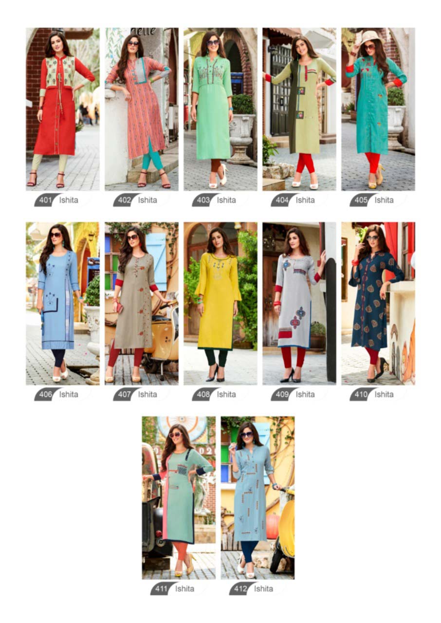Ishita Vol-4 Rayon Print Kurti Catalog Set Ishita Vol-4 Rayon Print Kurti Catalog Set